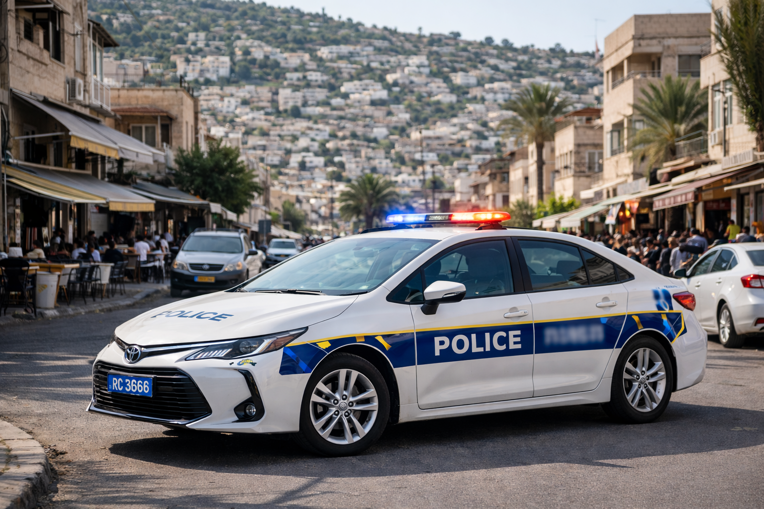 מכונית משטרה. אילוסטרציה AI